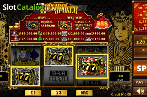 Скрин3. Lucky Poker (PlayStar) слот