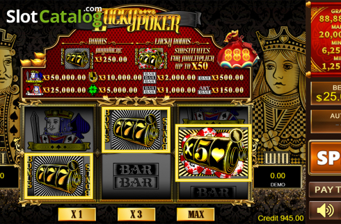 Скрин4. Lucky Poker (PlayStar) слот