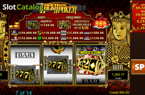 Скрин5. Lucky Poker (PlayStar) слот