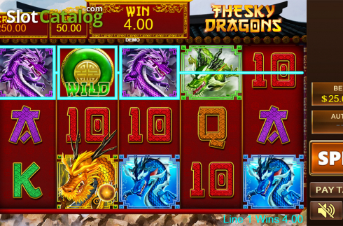 Скрин3. The Sky Dragons слот