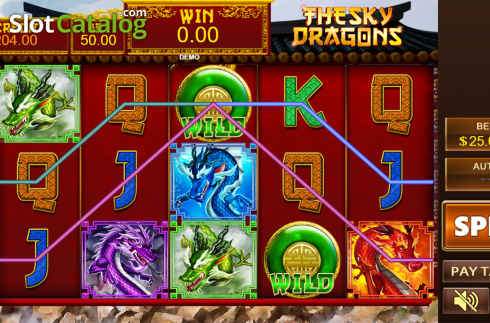 Скрин4. The Sky Dragons слот