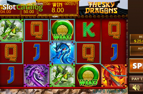 Скрин5. The Sky Dragons слот