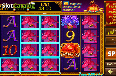 Скрин3. Peacock King слот