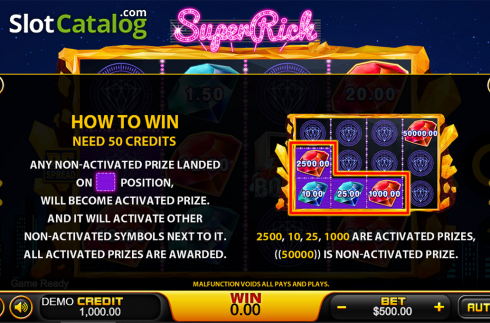 Скрин8. Super Rich (PlayStar) слот