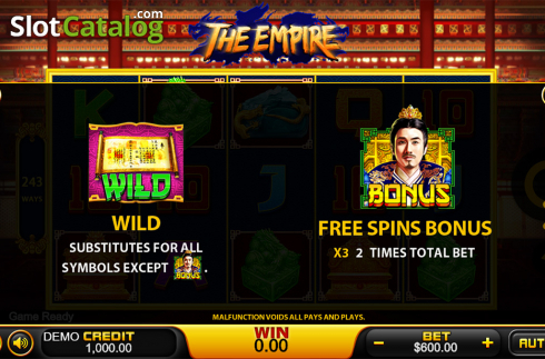 Скрин6. The Empire (PlayStar) слот