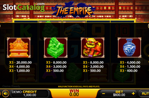 Скрин7. The Empire (PlayStar) слот