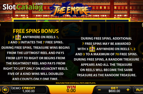 Скрин9. The Empire (PlayStar) слот