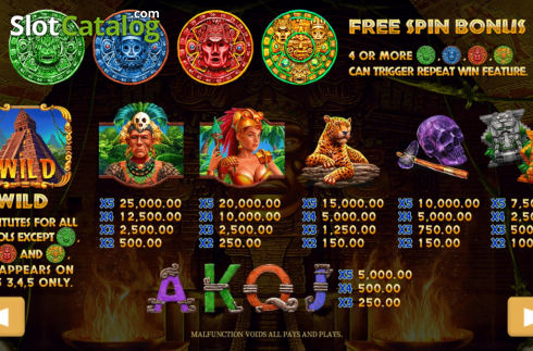 Скрин6. Challenge Mayan Calendar слот