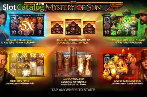 Скрин2. Mystery of Sun слот