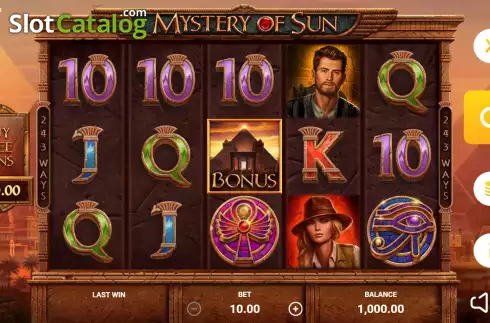 Скрин3. Mystery of Sun слот
