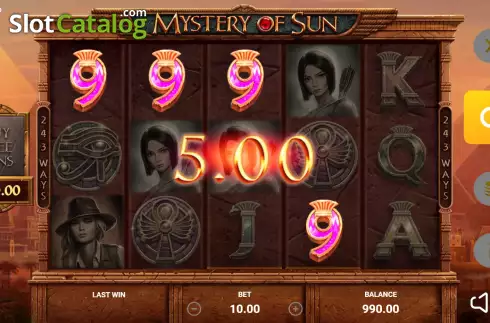 Скрин4. Mystery of Sun слот
