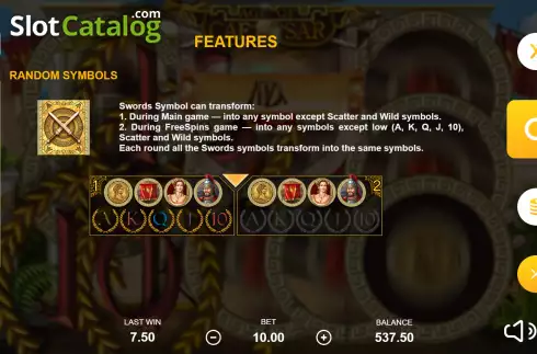 Скрин8. Age of Caesar (Playbro) слот
