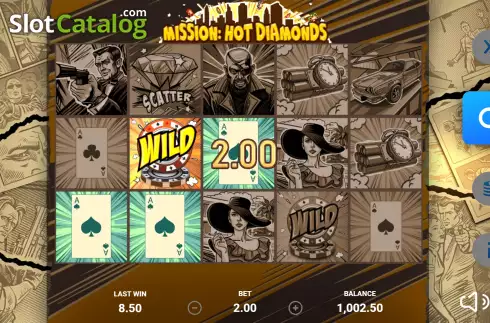 Скрин5. Mission Hot Diamonds слот