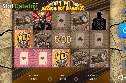 Скрин6. Mission Hot Diamonds слот