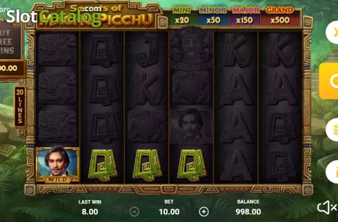 Скрин3. Secrets of Machu Picchu слот