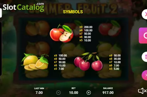 Скрин7. Summer Fruit 2 слот