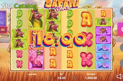 Скрин3. Safari Dance слот