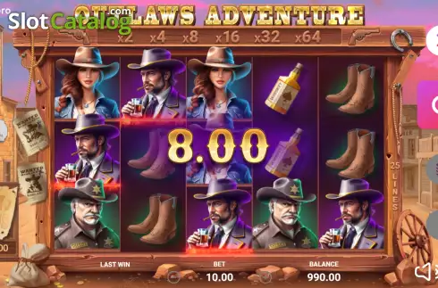 Скрин3. Outlaws Adventure слот