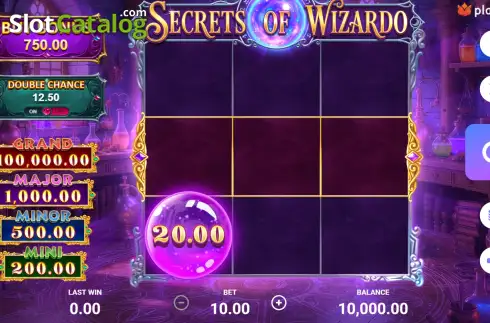 Скрин2. Secrets of Wizardo слот