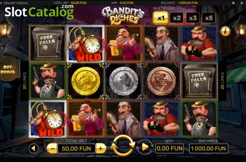 Скрин2. Bandit's Riches слот
