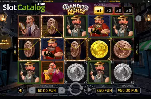 Скрин3. Bandit's Riches слот