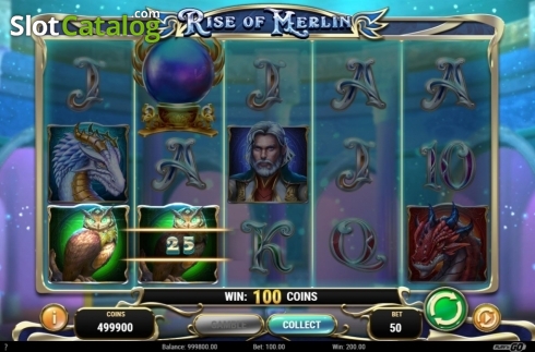 Скрин4. Rise of Merlin слот