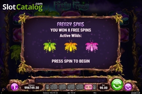 Скрин6. Firefly Frenzy слот