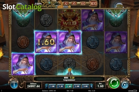 Скрин4. The Sword and The Grail слот