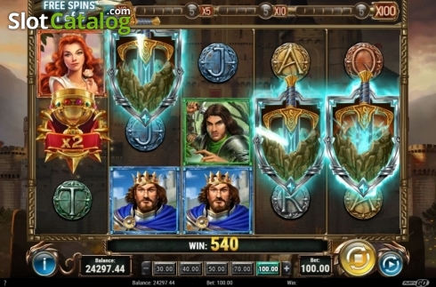 Скрин6. The Sword and The Grail слот