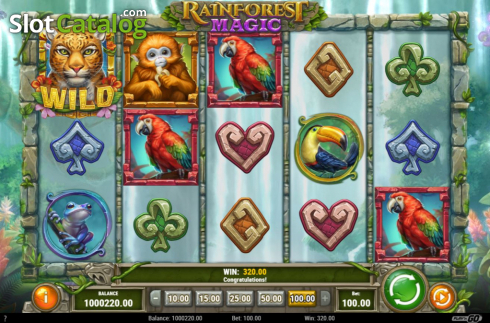 Скрин4. Rainforest Magic слот