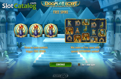 Скрин2. Doom of Egypt слот