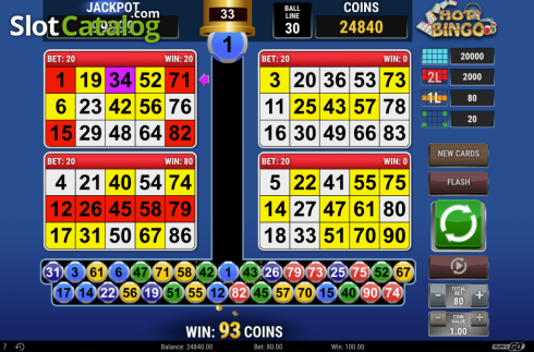Скрин9. Hot Bingo (RCT Gaming) слот