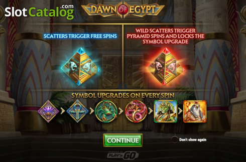Скрин2. Dawn of Egypt слот