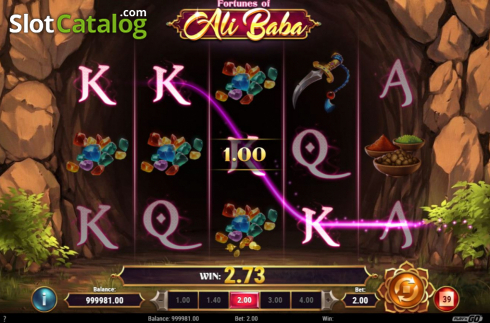 Скрин4. Fortunes of Alibaba слот