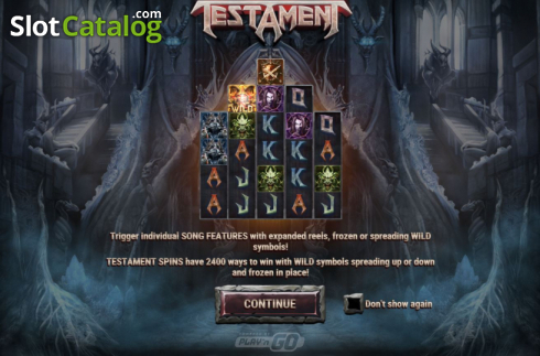 Скрин2. Testament слот