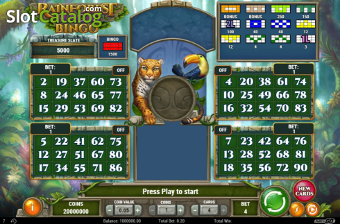 Скрин3. Rainforest Magic Bingo слот