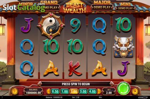 Скрин2. Beast of Wealth слот
