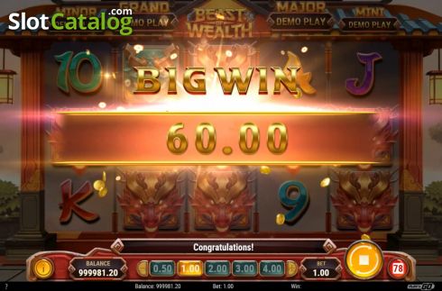 Скрин3. Beast of Wealth слот