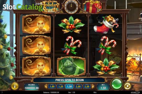 Скрин2. Holiday Spirits слот