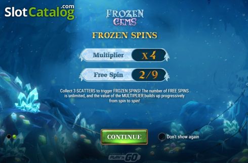 Скрин2. Frozen Gems слот