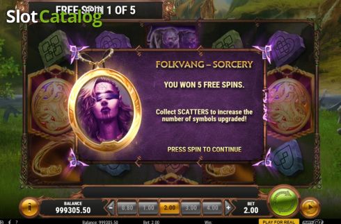 Скрин9. The Faces of Freya слот