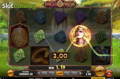 Скрин3. The Faces of Freya слот