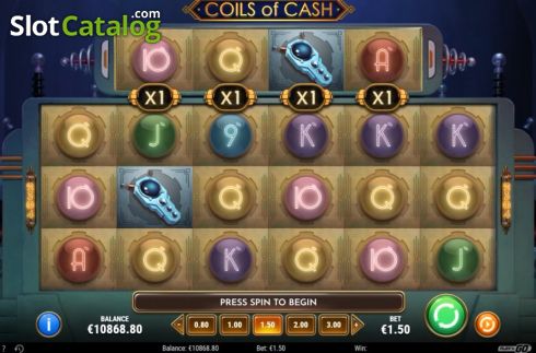 Скрин2. Coils of Cash слот