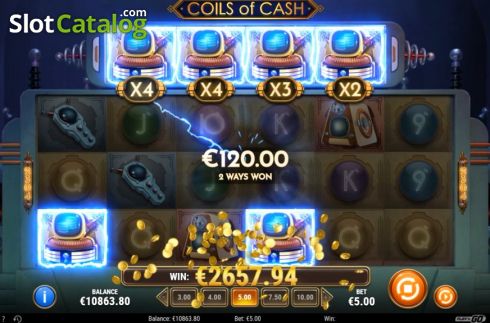 Скрин4. Coils of Cash слот