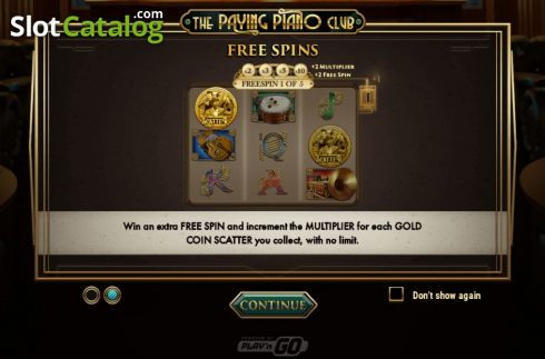 Скрин3. The Paying Piano Club слот