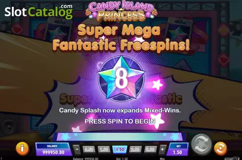 Скрин7. Candy Island Princess слот