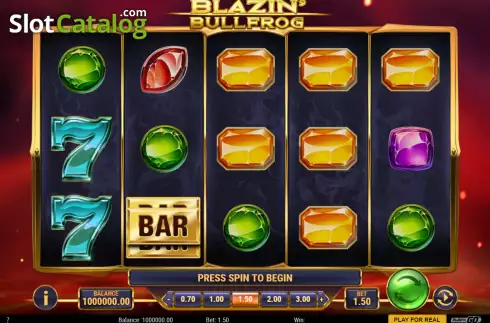 Скрин3. Blazin Bullfrog слот