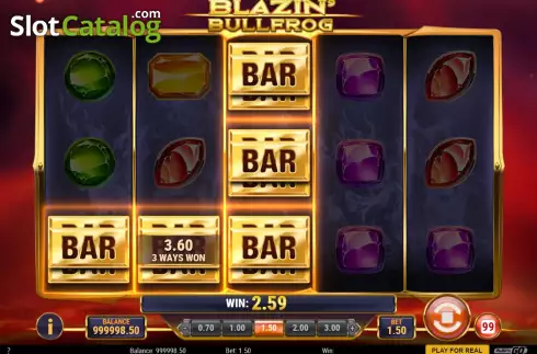 Скрин4. Blazin Bullfrog слот