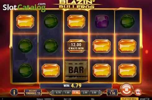 Скрин6. Blazin Bullfrog слот