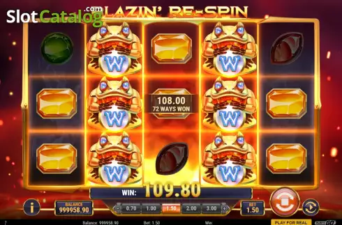 Скрин9. Blazin Bullfrog слот